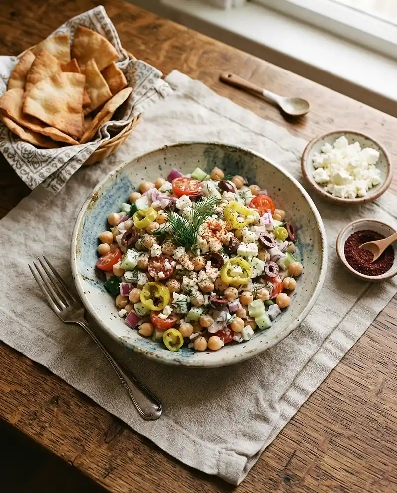 Chickpea Scoopable Salad 5 Chopped salad recipe