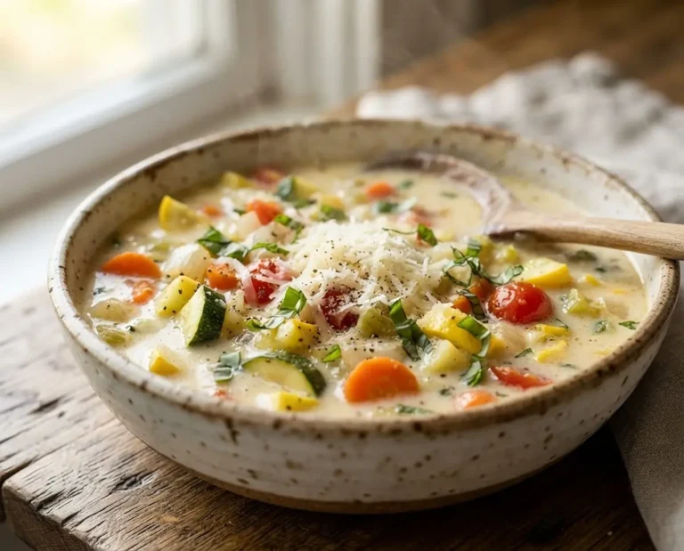 Creamy Parmesan Vegetable Soup