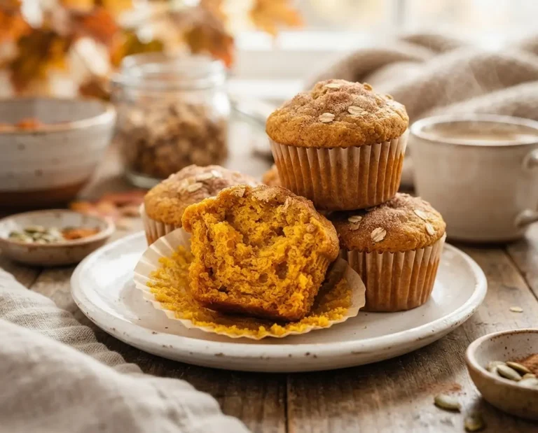 Healthy Greek Yogurt Pumpkin Muffins