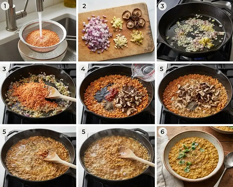 Split Red Lentils with Ginger 4 How to Cook Red Lentils