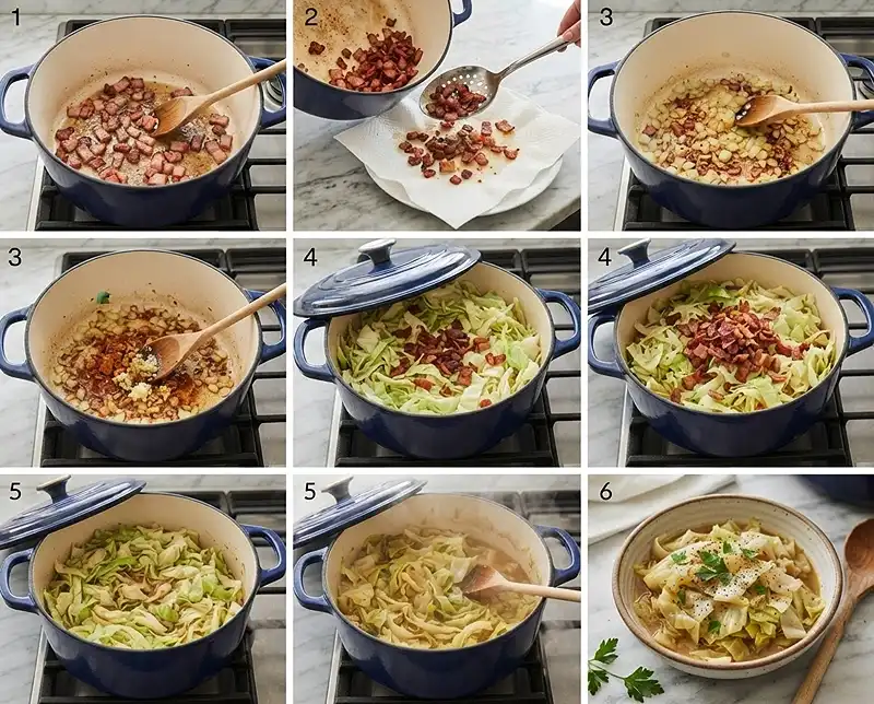 Smothered Cabbage Recipe 4 How to cook Smothered Cabbage