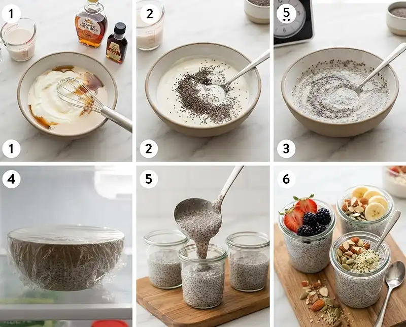 How to make chia seed pudding with yogurt​