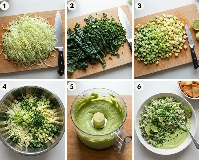 How to make green goddess scoopable salad​