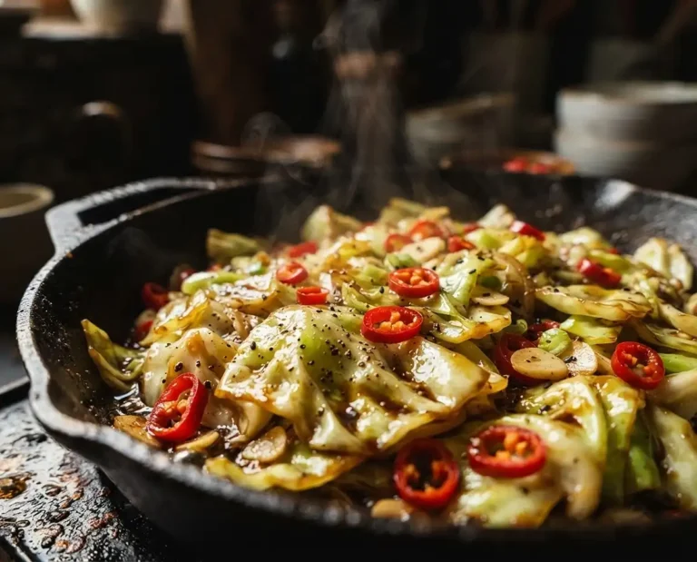 Korean Stir Fried Cabbage