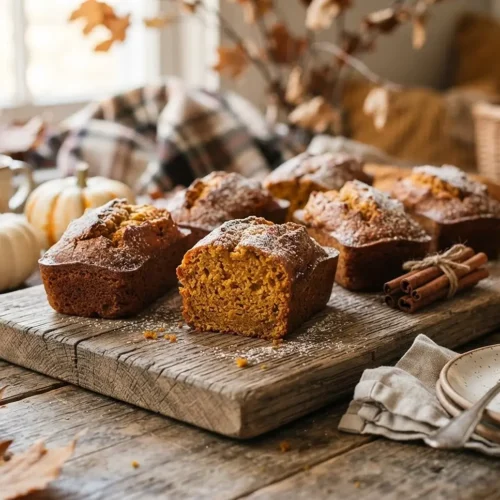 Mini Pumpkin Loaf Cakes 5 Mini Pumpkin Loaf Cakes