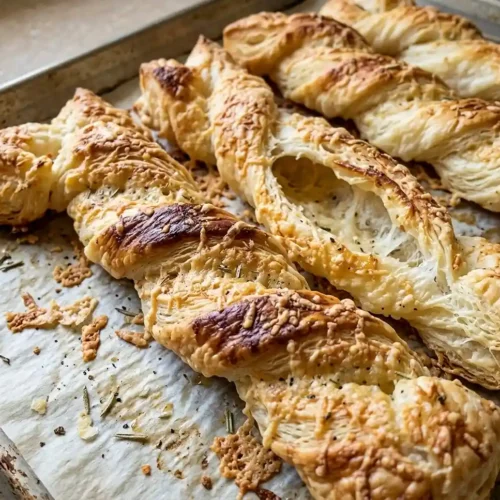 Rosemary Parmesan Puff Pastry Twists