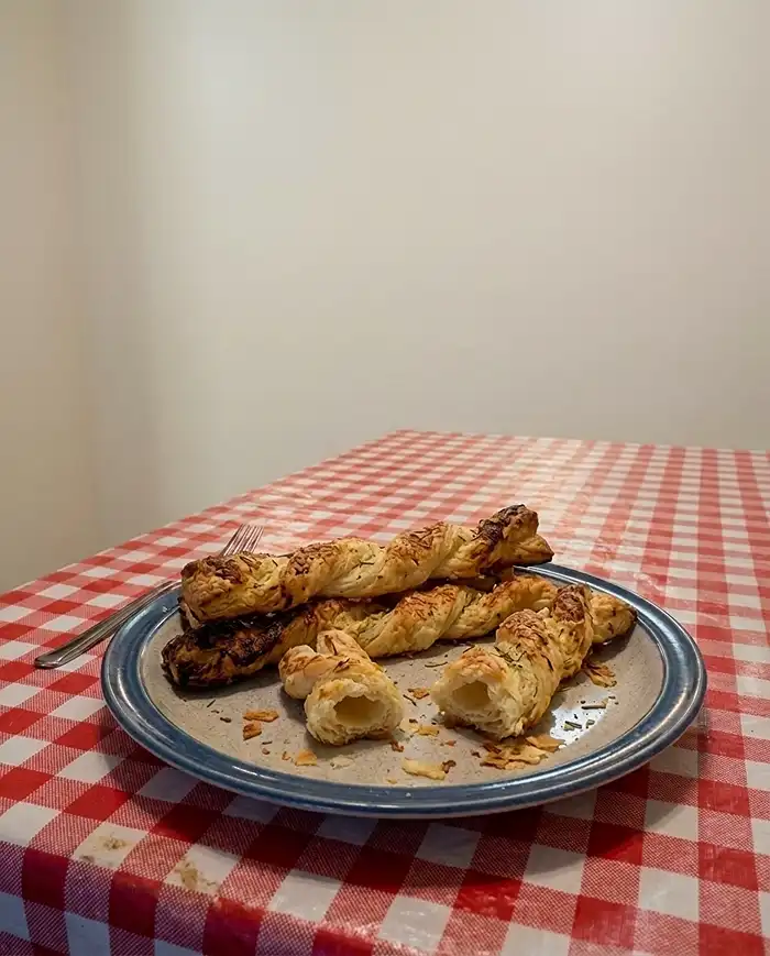 Rosemary Parmesan Puff Pastry Twists Recipe