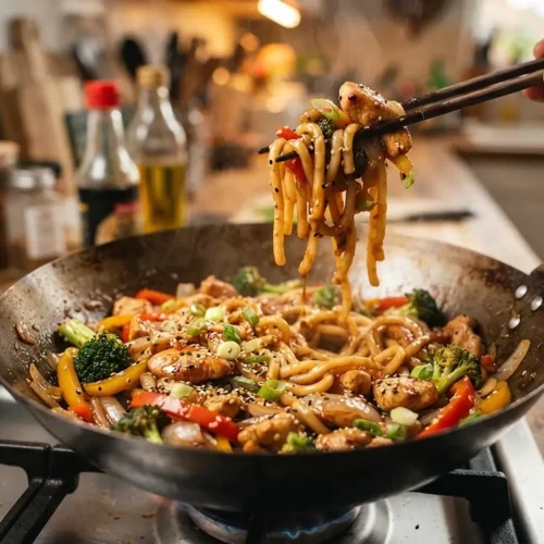 Sesame Ginger Chicken Udon Stir Fry Recipe 5 Sesame Ginger Chicken Udon Stir Fry