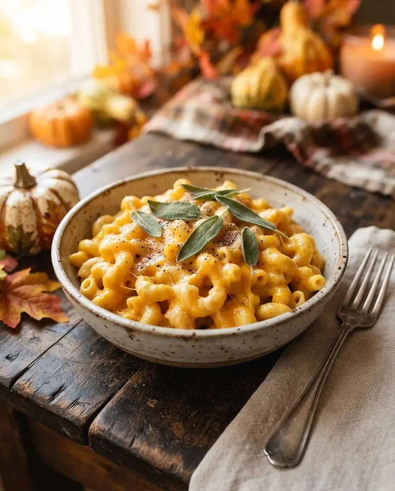 Skillet Pumpkin Mac and Cheese 4 Skillet Pumpkin Mac and Cheese recipe