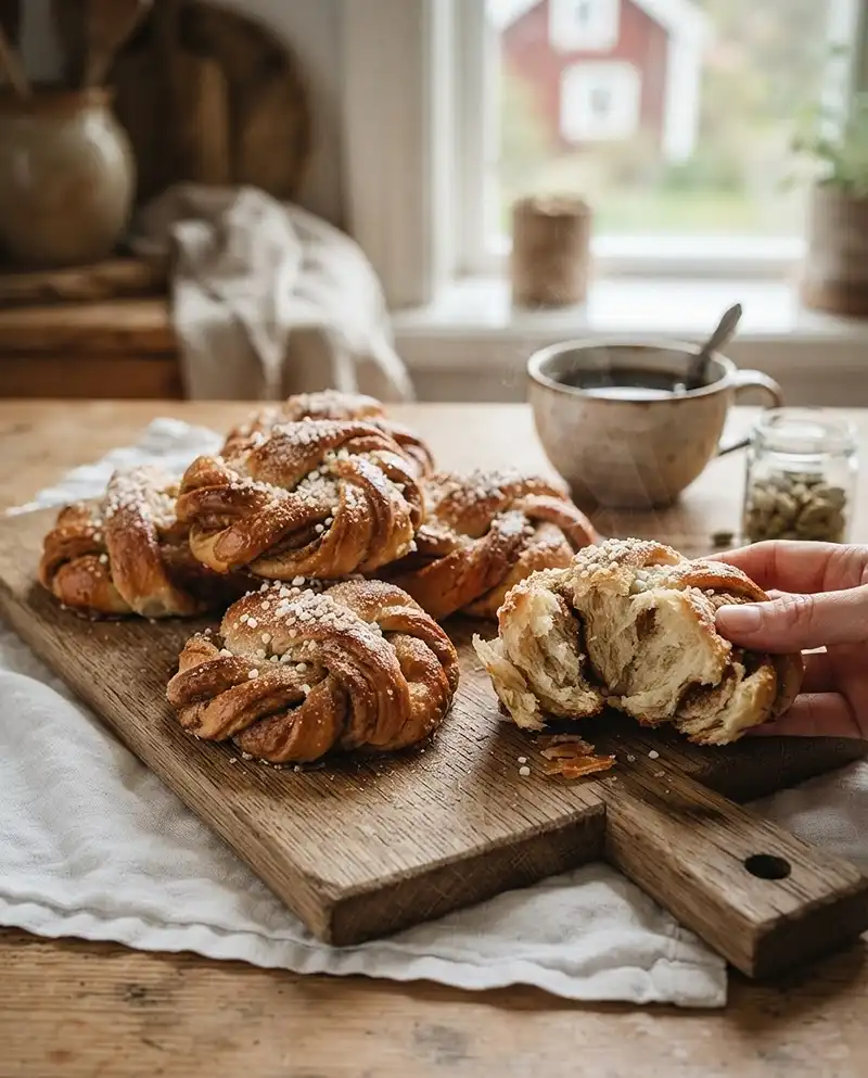 Swedish Cardamom Buns 5 Traditional Swedish Cardamom Buns
