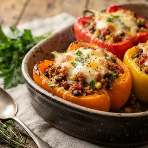 Turkey Quinoa Stuffed Peppers 5 Turkey Quinoa Stuffed Peppers