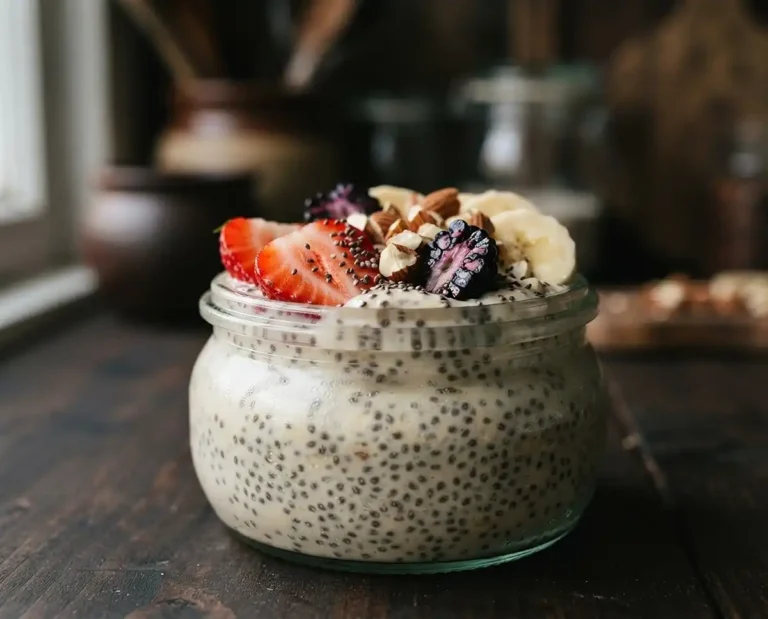 chia seed pudding with yogurt​