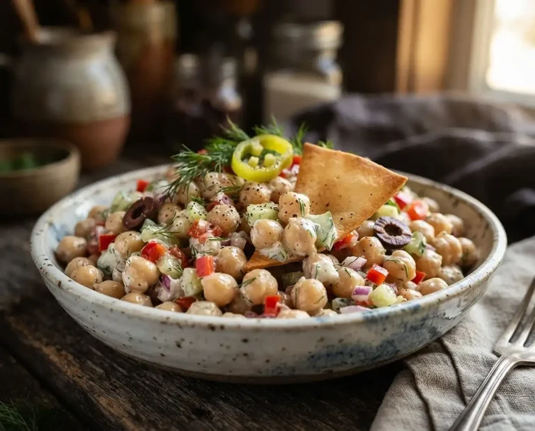 chickpea scoopable salad​