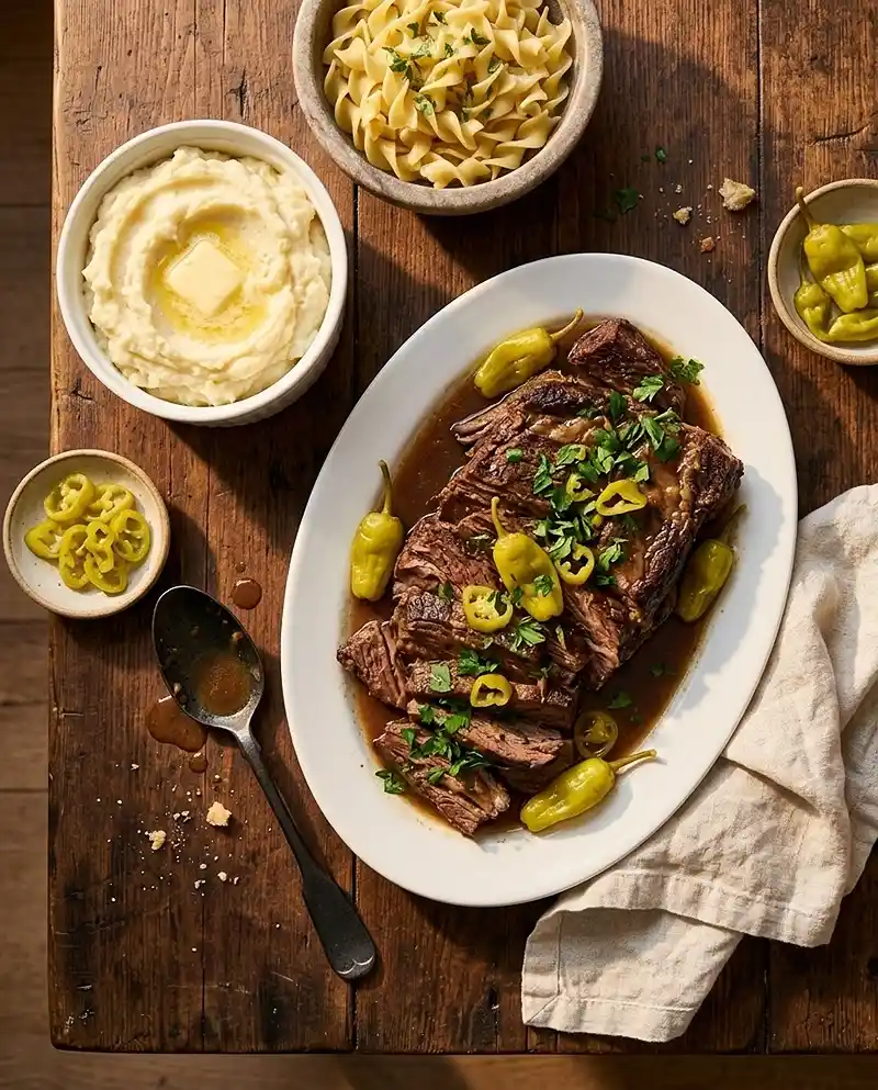 Mississippi Pot Roast Recipe 4 easy mississippi pot roast recipe