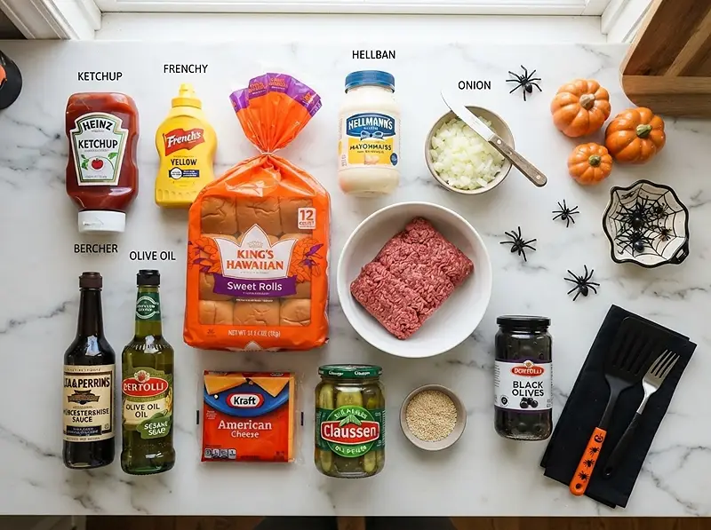 Halloween Cheeseburger Slider Tray 2 ing Halloween Cheeseburger Slider Tray