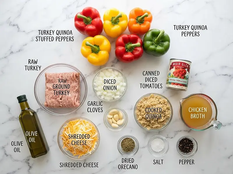 Turkey Quinoa Stuffed Peppers 2 ing Turkey Quinoa Stuffed Peppers