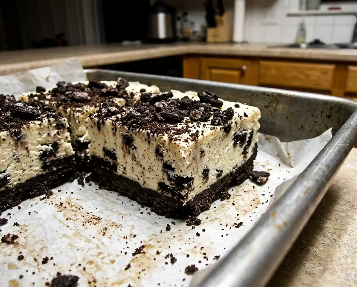 No Bake Oreo Cheesecake Bars With Whipped Cream Filling » Taste With ...