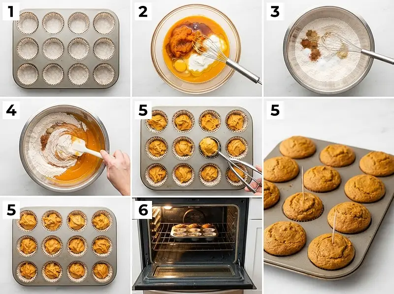 Healthy Greek Yogurt Pumpkin Muffins 4 pre Healthy Greek Yogurt Pumpkin Muffins