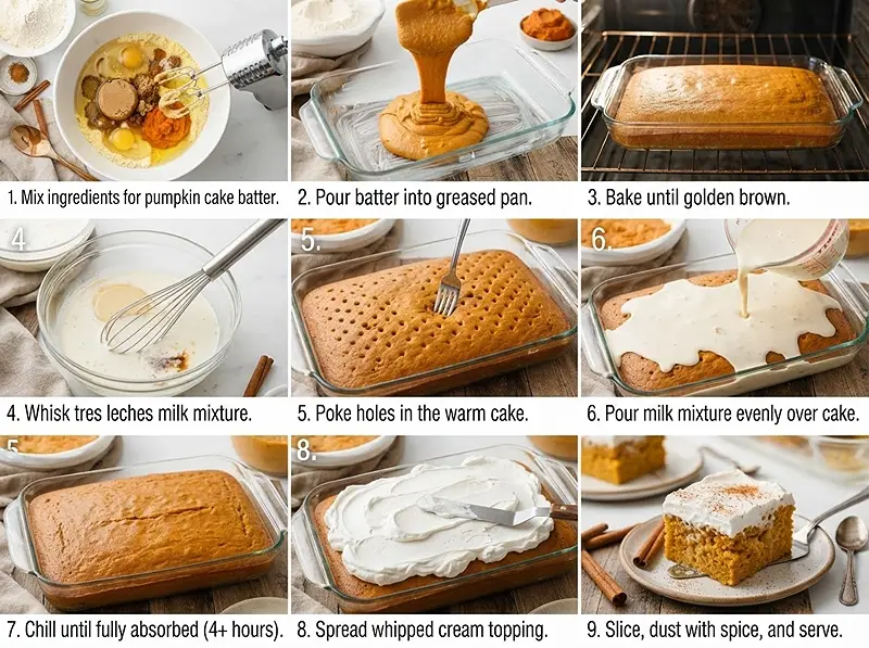 Pumpkin Spice Tres Leches Cake 3 pre Pumpkin Spice Tres Leches Cake
