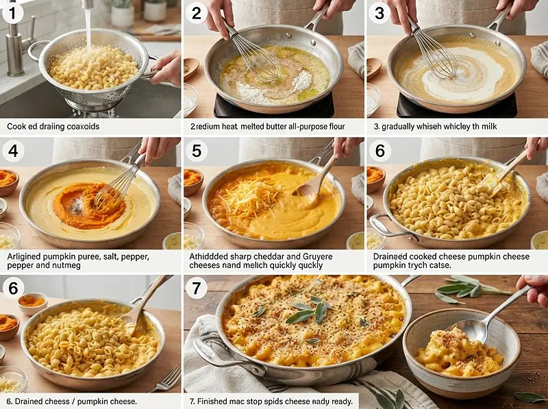 Skillet Pumpkin Mac and Cheese 3 pre Skillet Pumpkin Mac and Cheese